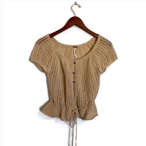 Free People Wool Blend Knit Light weight Sweater